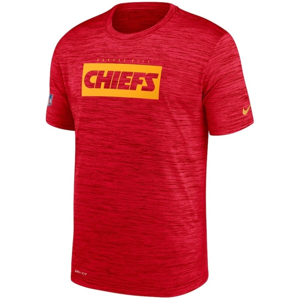 Nike NFL Shirt Red Kansas City Chiefs Sideline Legend Velocity Performance Tee